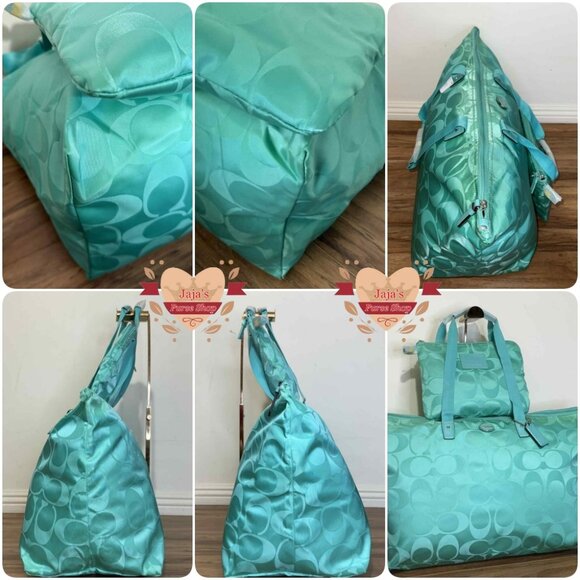 💚Coach Signature Fabric-Nylon Bag & Snap Pouch💚 - Picture 3 of 16